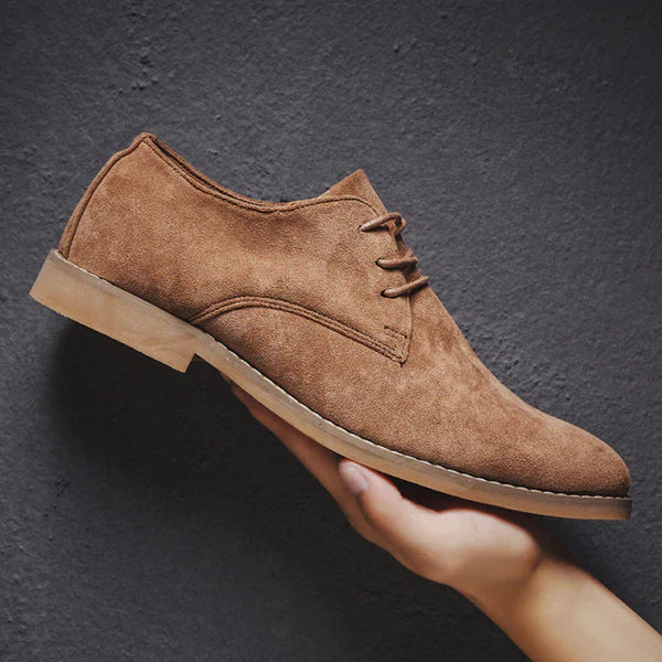 Sapato Casual em Couro Camurça Minks British Style - Em Promoção 🔥 MDM010 Kaypestore Marrom 39 