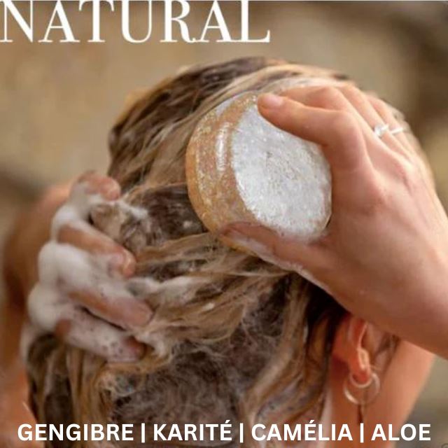 Shampoo em Barra para Crescimento e Fortalecimento Do Cabelo Gengibre Orgânico - Boom Hair 360 Loja 