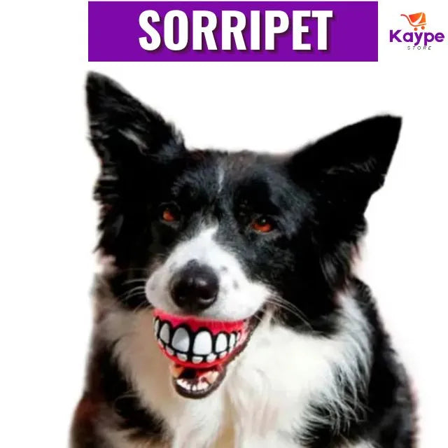 SorriPet Bolinha de Sorriso para Pet com Apito Interno - Brinquedo Antiestresse e Anti-Ansiedade PET004 Kaypestore 