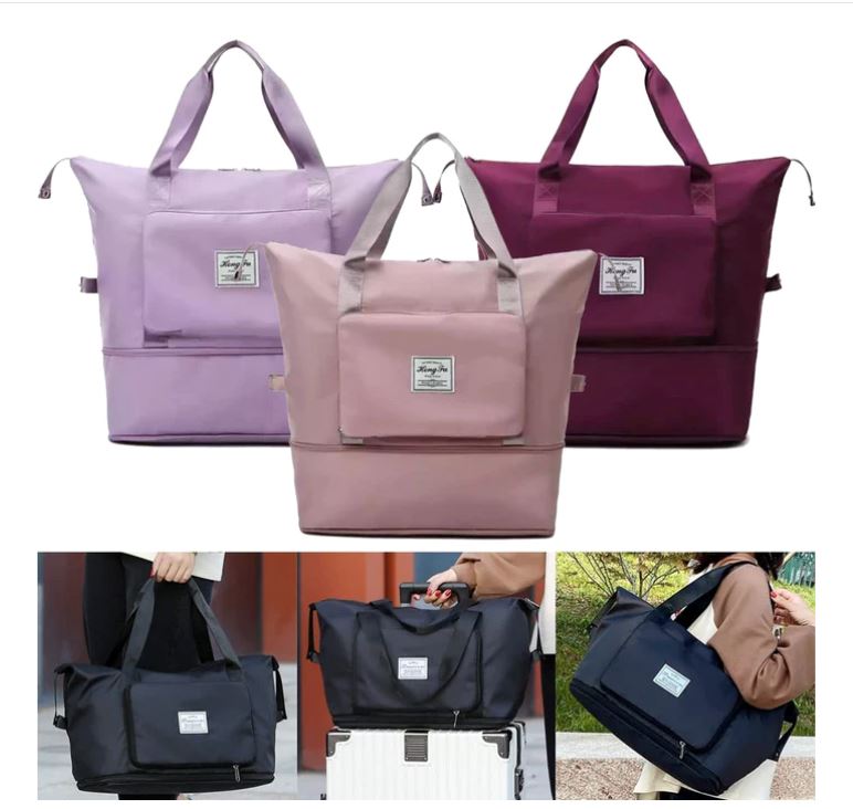 Super Bag Compact Plus - Bolsa Compacta Dobrável E Expansível -Para Viagens Academia e Dia a Dia MMB004 Kaypestore 