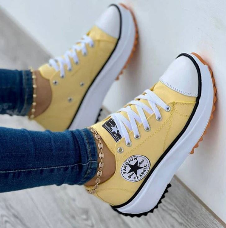 Tênis All Star Ortopédico CAL006 Kaypestore 34 Amarelo 