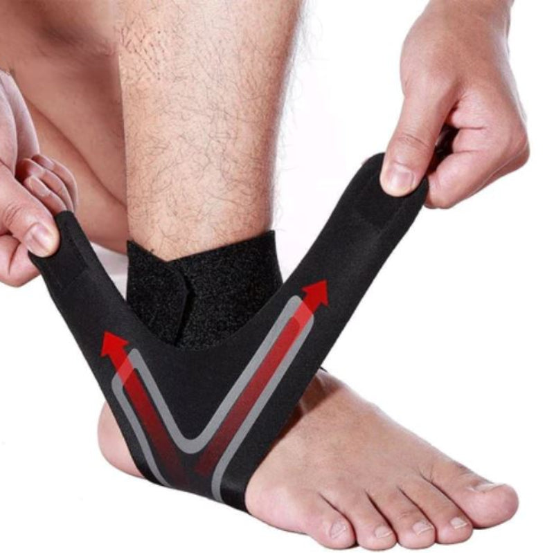 Tornozeleira  Ajustável 4D - Suporte Profissional de Tornozelo ORT020 Kaypestore 