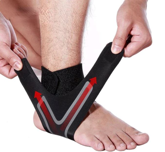 Tornozeleira  Ajustável 4D - Suporte Profissional de Tornozelo ORT020 Kaypestore 