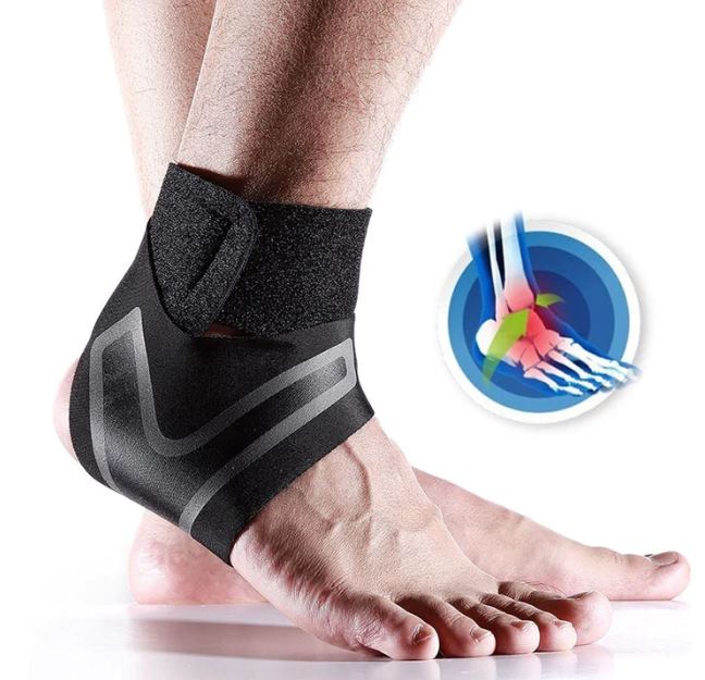 Tornozeleira  Ajustável 4D - Suporte Profissional de Tornozelo ORT020 Kaypestore 