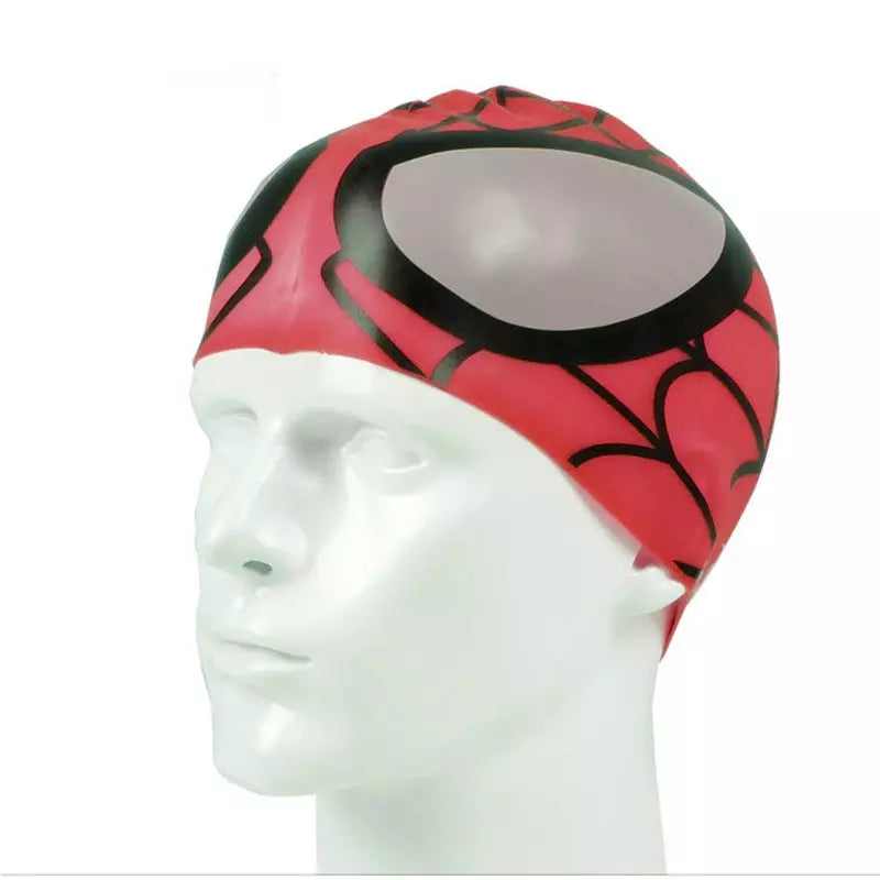 Touca de Natação de Silicone Infantil Homem Aranha - Proteção e Diversão Aquática Kaypestore 