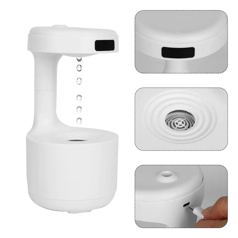 Umidificador e Difusor de Aromas- Decoração com Efeito Anti-Gravidade original CA019 Kaypestore 