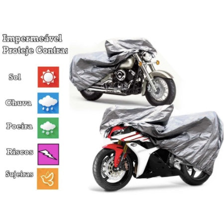 UV Block Capa Forrada para Moto Impermeável com Proteção UV - Protege de Sol, Chuva e Poeira Kaypestore 