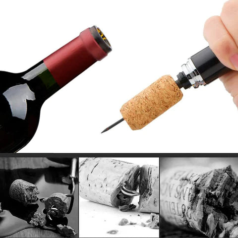 VineBar - Abridor de Garrafa de Vinho com Bomba de Ar CZ022 Kaypestore 
